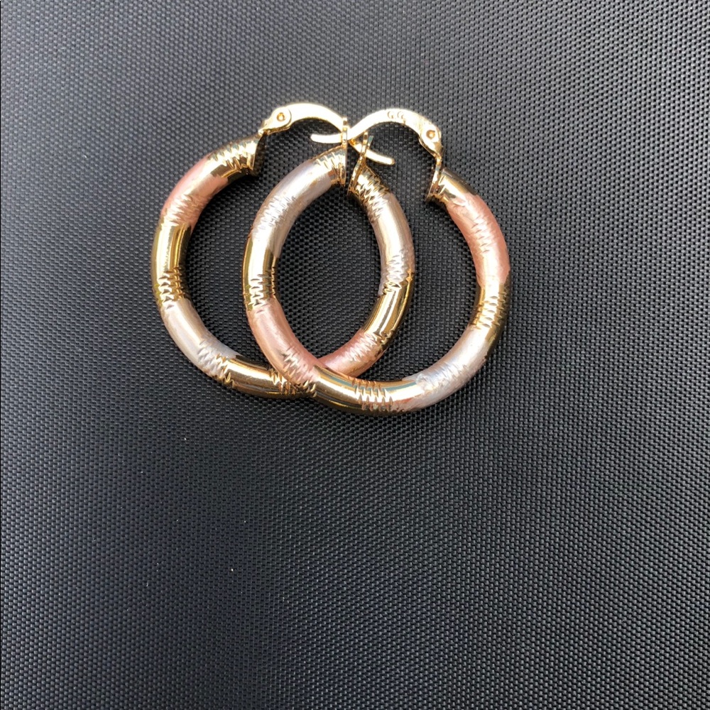 14 k Gold filled Hoop earrings